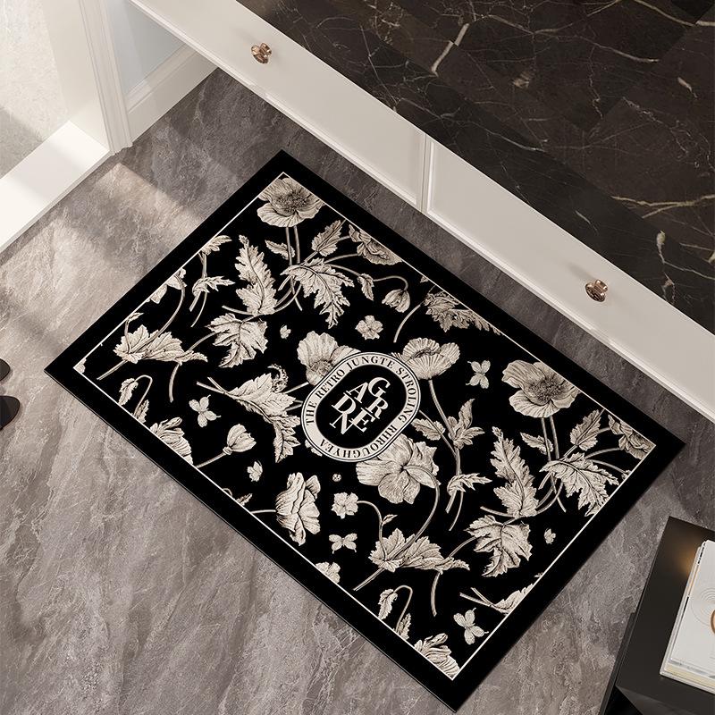 Rychleschnoucí koupelnová předložka z křemeliny: Měkký, Vodu Absorbující, Protiskluzový, Nečistotám Odolný Podlahový Koberec.