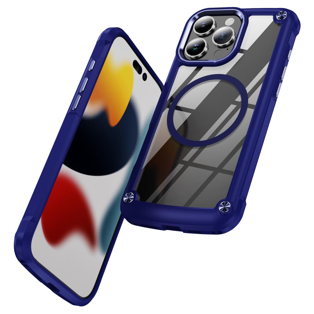 Heavy Armor Duty Air Bag Magnetic Case for For Iphone 17 Air 16 15 14 Plus 13 12 11 Pro Max Wireless Charge Shockproof Bumper Cover
