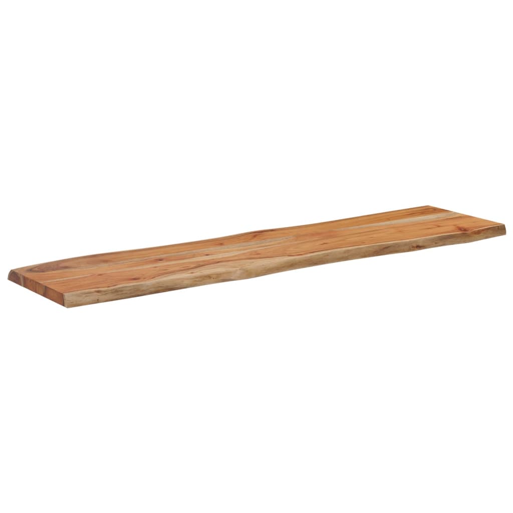 Tischplatte 160x40x2,5 cm Rechteckig Massivholz Akazie Baumkante