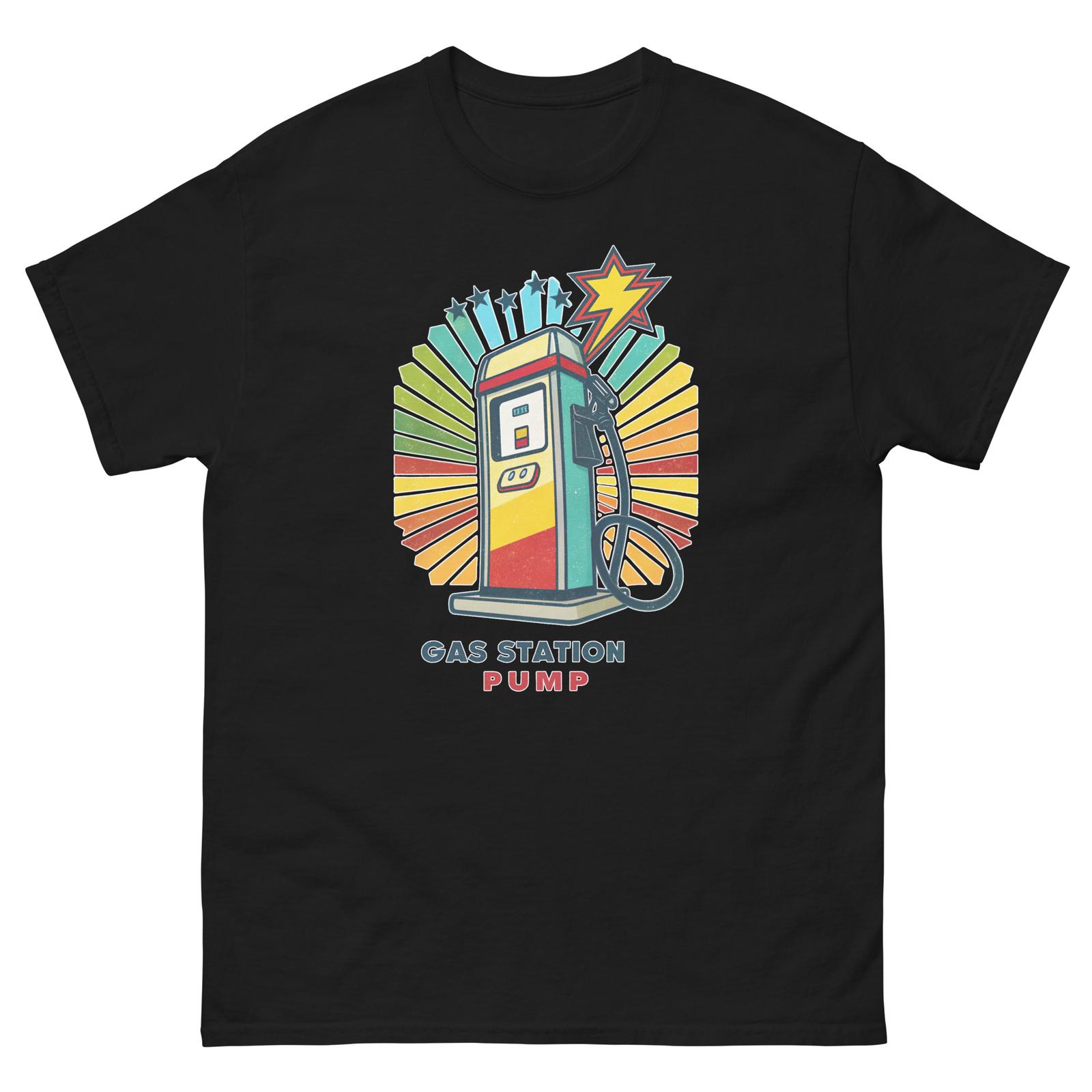 Gas Station Pump Object Place Item Urban T-Shirt M