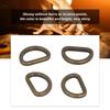 10pcs D Rings     Glossy Comfortable Small Compact Decorative Bag Buckles for   Crafts