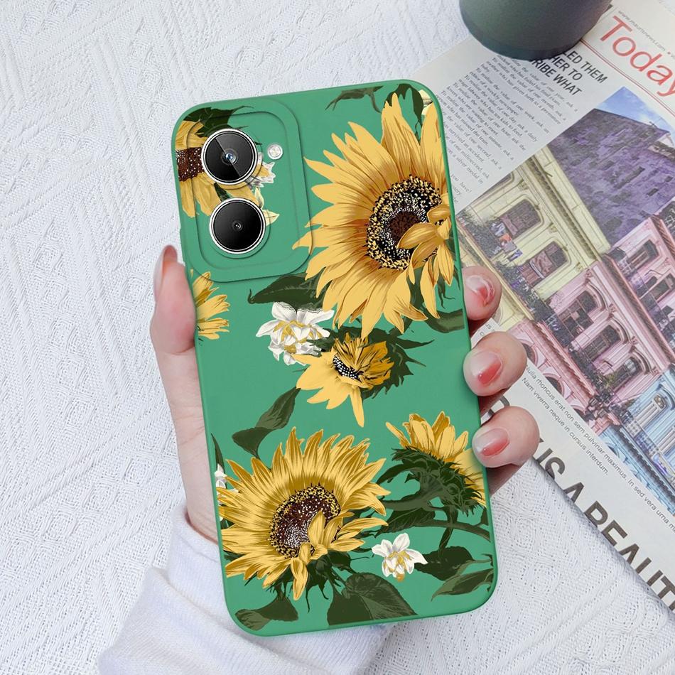 For Realme 10 Pro Plus Case Cartoon Soft Smooth Liquid Silicone Cover Camera Shell For OPPO Realme10 10Pro+ Coque Funda Capa