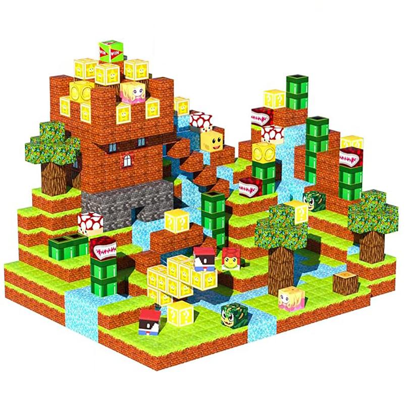 Полный набор из 100 шт. магнитных конструкторов, STEM-конструктор, обучающие и развивающие магнитные игрушки, могут использоваться как