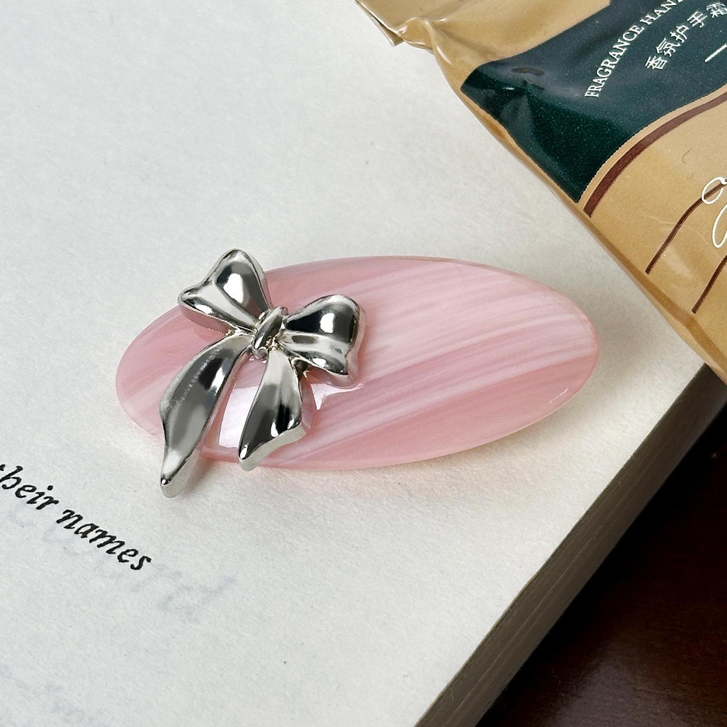 

Mini Bowknot Adorable Acetate Hair Clip For Women In Stylish And Colors Versatile Pink 4.3cm