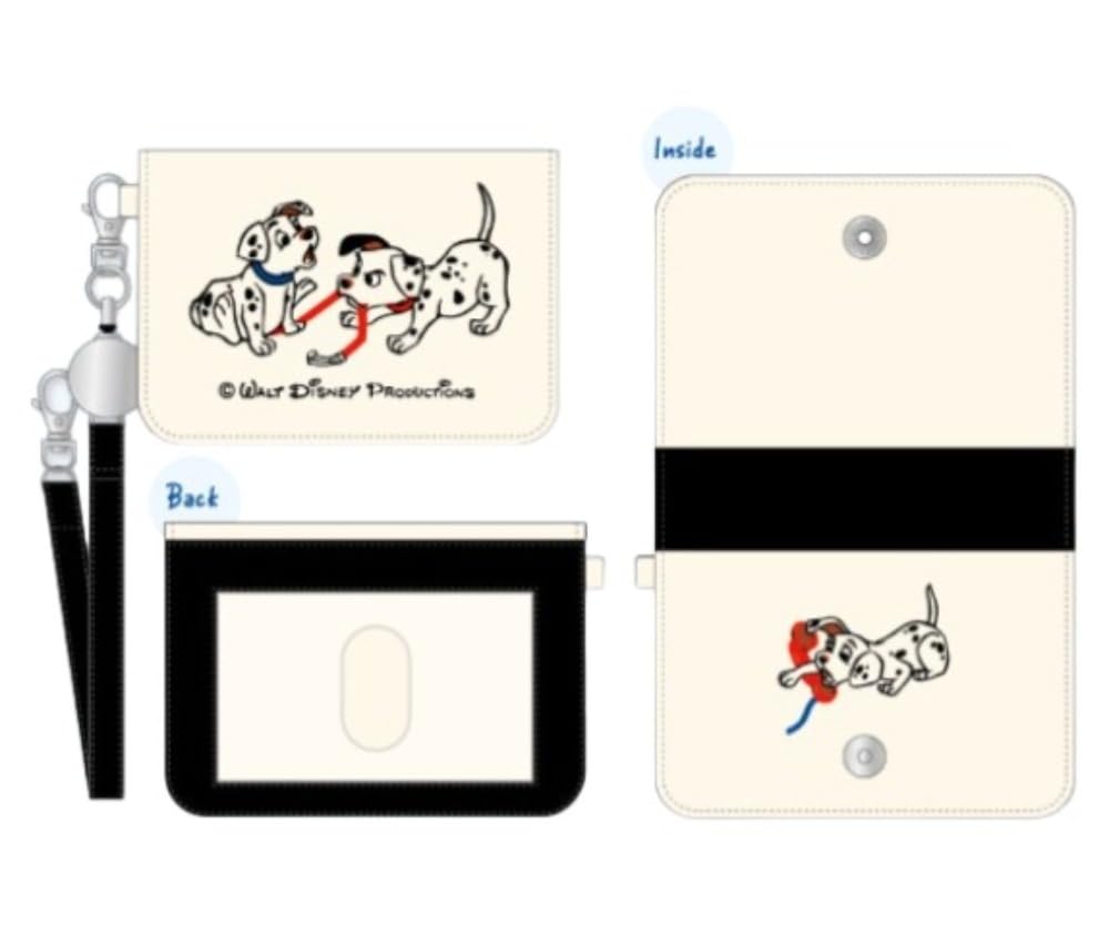 Marimo Craft Pass Case 101 Dalmatians W100 X H70 X D10mm 2-fold SGART-022