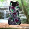 3D Carved Flowers Print Women Workout Yoga Gym Printed Summer Sport Shirts Plus Size Vests