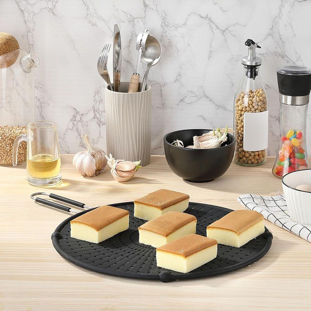 Silicone Splatter Screen Stainless Steel Fry Wall Oil Barrier Net Grease Splatter Guard  Frying Pan