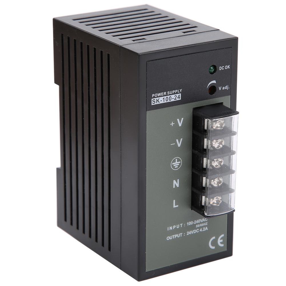 

Rail Switching Power Supply Din Industrial Grade Adjustable Switch SK10024 100240VAC