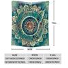 Bohemian mandala pattern Flannel printed blanket suitable for all seasons suitable for living room office sofa and travel