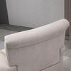 Living Room Armchair Upholstered in Fabric Relax Armchair with Armrests Removable Seat for Bedroom 79x78x87 cm Grey