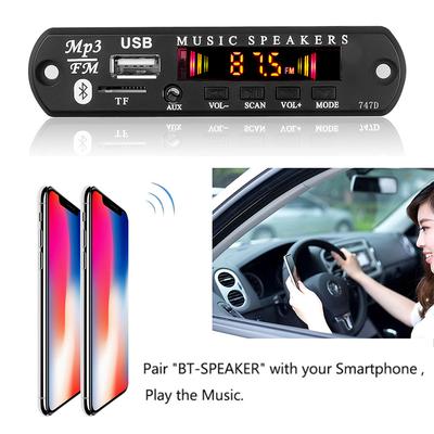 Bluetooth 5.0 Mp3 Player Decoder Board Fm Radio Usb 3.5 Mm Aux Module Bluetooth Receiver Car Kit Audio Amplifier Board