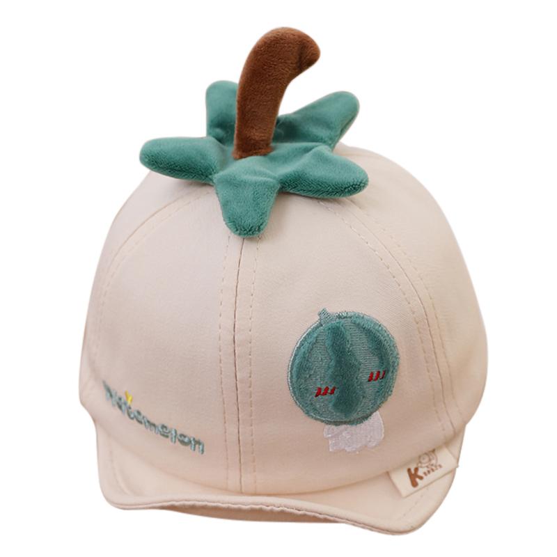 

Детские шапки Детская шапка с козырьком с рисунком фруктов Мягкая детская шапка для мальчиков и девочек бежевый