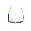 RUDY PROJECT Sports Sunglasses for Road and SPINAIR 56 Crystal Graphite Frame with Polar 3FX HDR Green Lenses Bikes, Cycling, Marathons, Jogging,