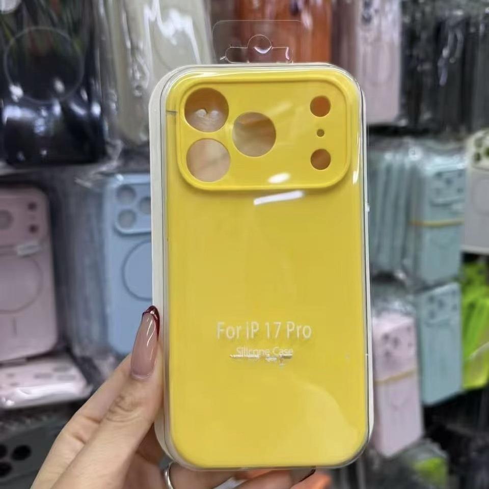 Luxury Liquid Silicone Original 1:1 Phone Case For iPhone Air 17 Pro Max 17 Pro 17 AI Camera Button Anti-drop Full-protect Cover