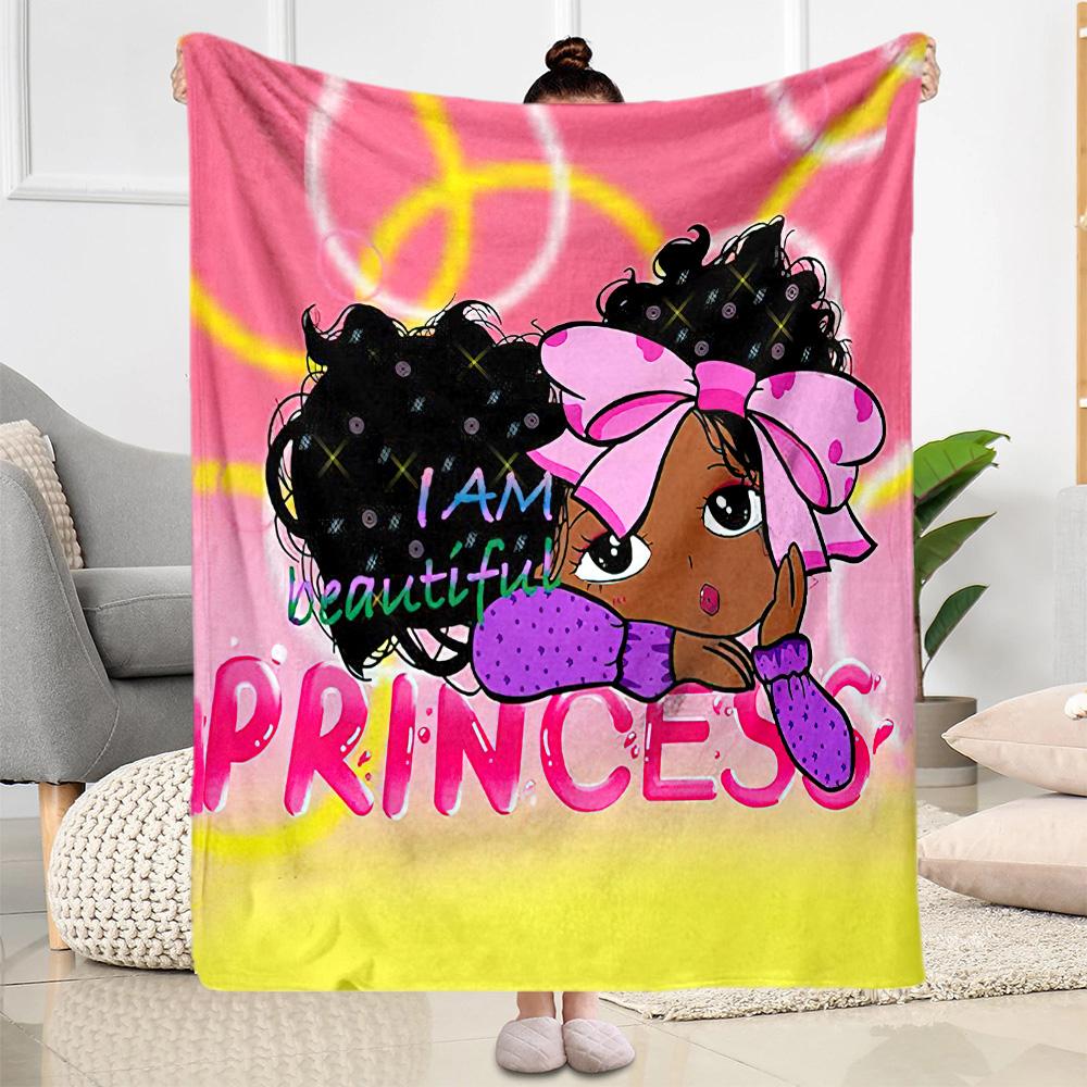 Golden Princess Shine Blankets are suitable for living rooms,making them an ideal choice for outdoor travel and gifts.