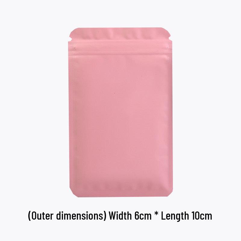 Double-Sided Frosted Aluminum Foil Self-Sealing Opaque Packaging Bag for Colored Ornaments