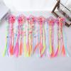6pcs Kids Girl Candy Color  Wig Braid Hair Claw Princes Cute Butterfly Bow Heart Style Hair Clip Children Haid Styling Headwear