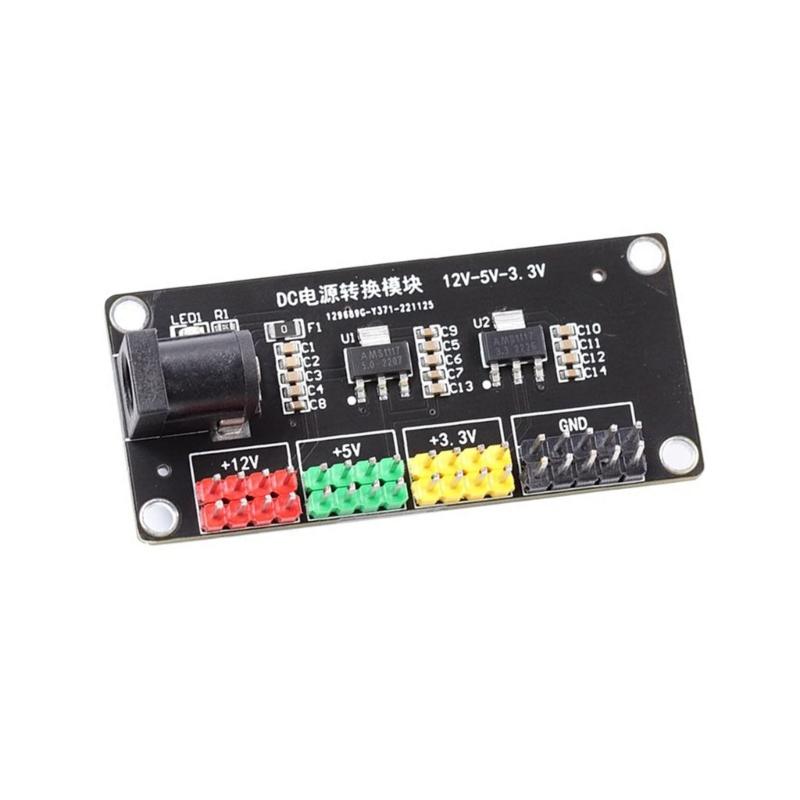 12V To 3.3V 5V 12V Electricity Adapter Output Stepping Down Power Supply Module Electronic Kit Electricity Regulator Circuit Board
