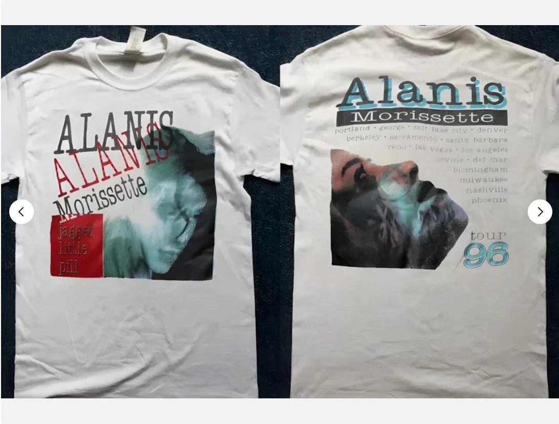Vintage Alanis Morissette 1996 Jagged Little Pill Tour T-Shirt L