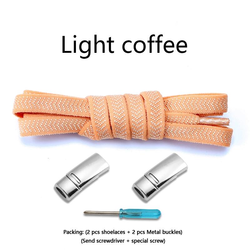 Elastic Laces Sneakers Magnetic Shoelaces Without ties 8mm Flat  Rubber Shoelace Tennis No Tie Shoe laces Shoes Accessories