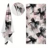 Princess Black Pink Bow Beach Towel Oversized Super Absorbent Microfiber High-Definition Digital Print for Pool Beach Bath