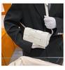 2025 New Fashion PU Woven Pillow Bag - Small Square Crossbody, Waist, and Chest Bag for Women