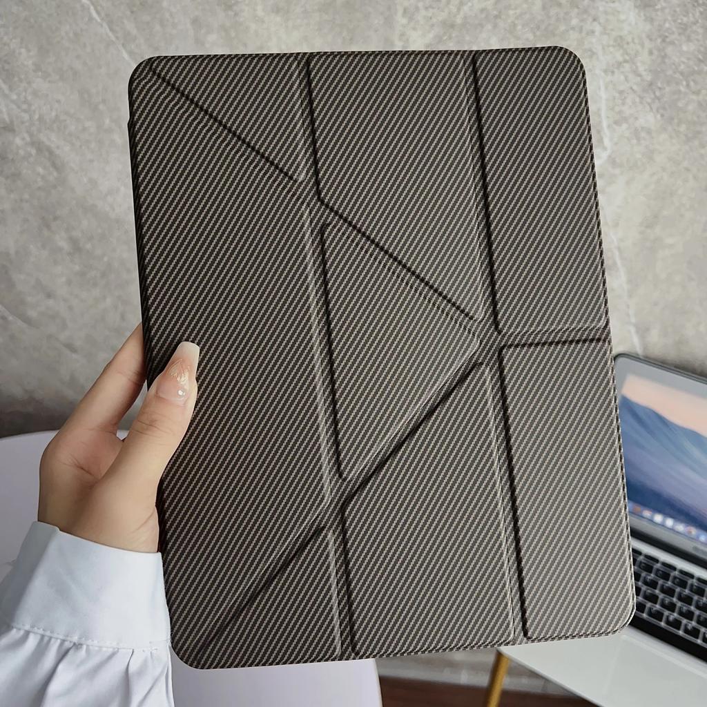 Y-fold Stand Case for IPad Air 3 4 5 Pro 6 7 8 9 10th 11th Generation Case 2025 MINI 10.9 11 Inch Pen Slot Leather Cover