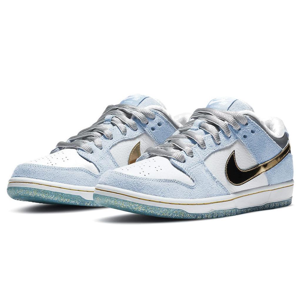 Sean Cliver X Nike Dunk Low SB Holiday Special Unisex Sneakers Blue White Psychic-Blue DC9936-100
