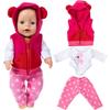 Suit For 17 Inch Baby Reborn Doll 43cm Baby Doll Clothes, Doll Acssories