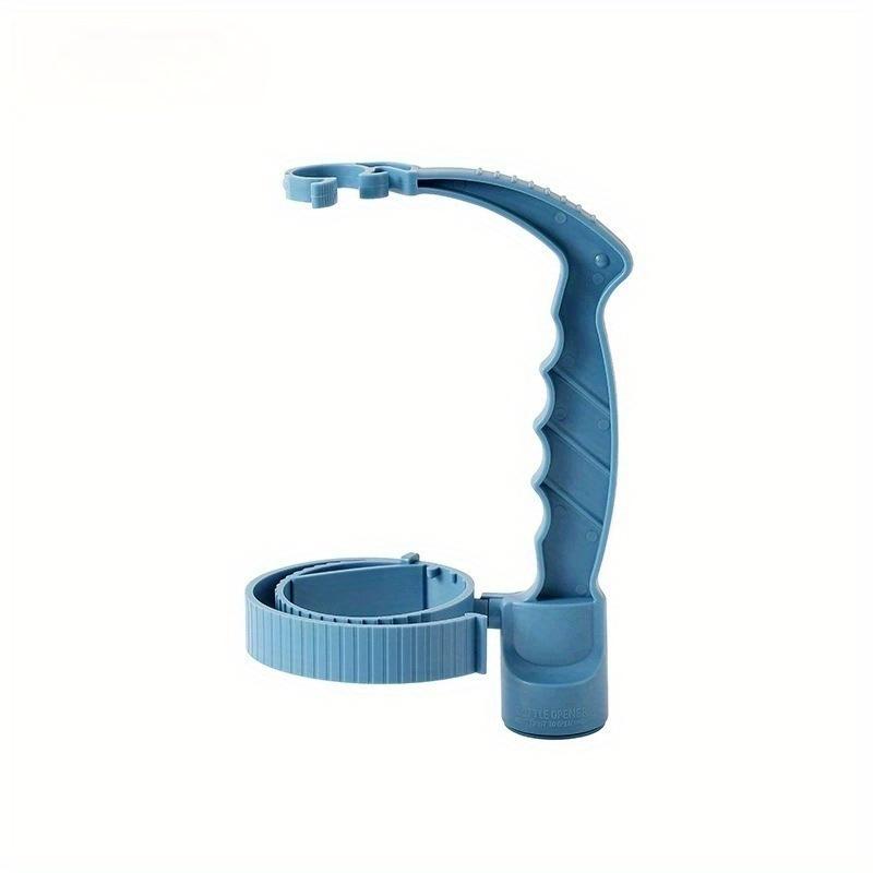 

1 шт. Подставка-ручка для бутылки с напитком, регулируемая ручка для налива напитка, многоцелевой масляный горшок с крышкой из лайма, подставка-ручка синий