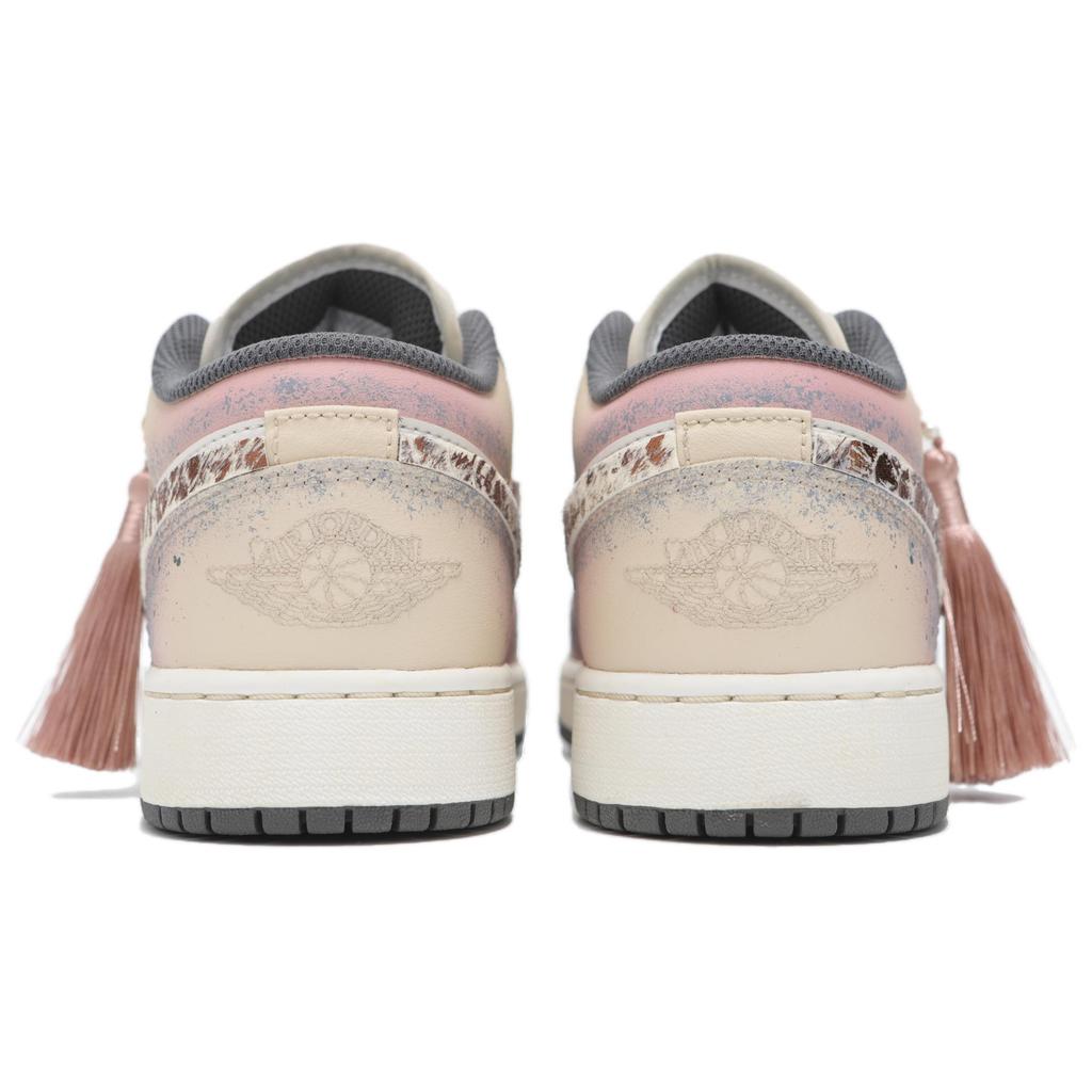 Jordan Air Jordan 1 Resistenti all'Abrasione Scarpe da Basket Basse Vintage Uomo Rosa Pastello 553558-044(Team24-S-BOX)