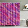 Modern Pink Bathroom Shower Curtain Set Watercolor Print With Rod Holders For Bathtub Decoration Decorations In Home Garden