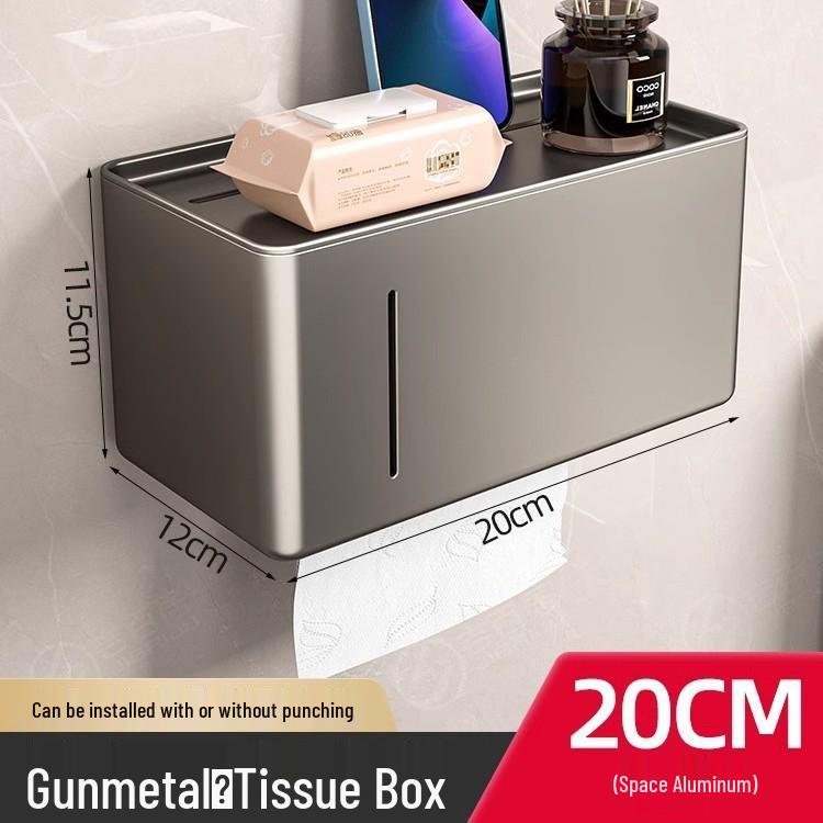 Suport de hârtie igienică și raft de depozitare a șervețelelor pentru baie