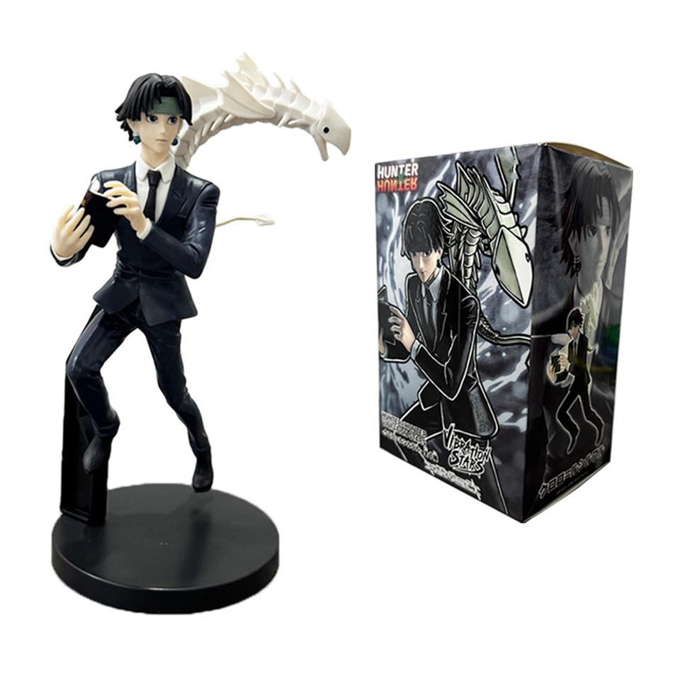 14-23cm Hunter x Hunter Chrollo Lucilfer Figura de Anime Trupe Fantasma Hisoka Figura de Ação Killua Zoldyck Kurapika Modelo Brinquedos