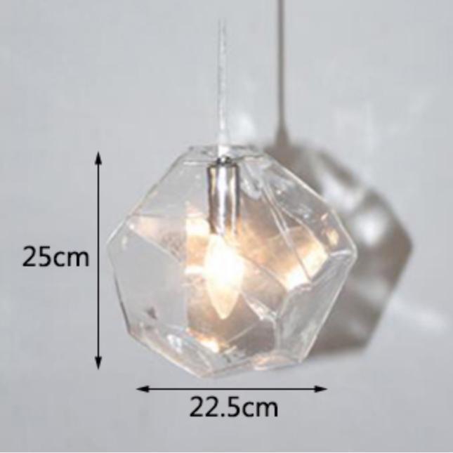 

Современная креативная стеклянная люстра неправильной формы, светодиодная лампа для кухни, гостиной, ресторана, барной стойки, освещение для магазина одежды в стиле лофт M чистый