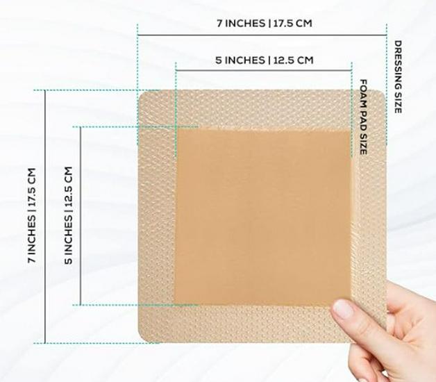 Silicone Gel Foam Pressure Ulcer Patches for Elderly Hip Wounds