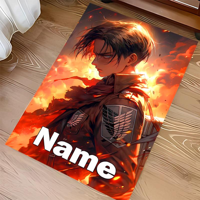 Custom personalization Attack on Titan Print Area Rug - Soft, Washable Non-Slip Indoor Mat,Living Room,Home&Office Decorative Rug