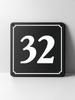 Metal House Number Sign, Black White Contrast, Outdoor Wall Decor for Home Street
