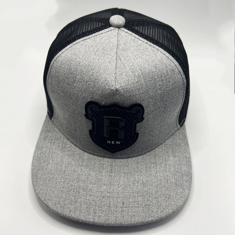 High Quality 100% Polyester 6 Panels Sports Baseball Cap Custom Solid Color Blank Hat With Dobby  Checked Pattern for Golf