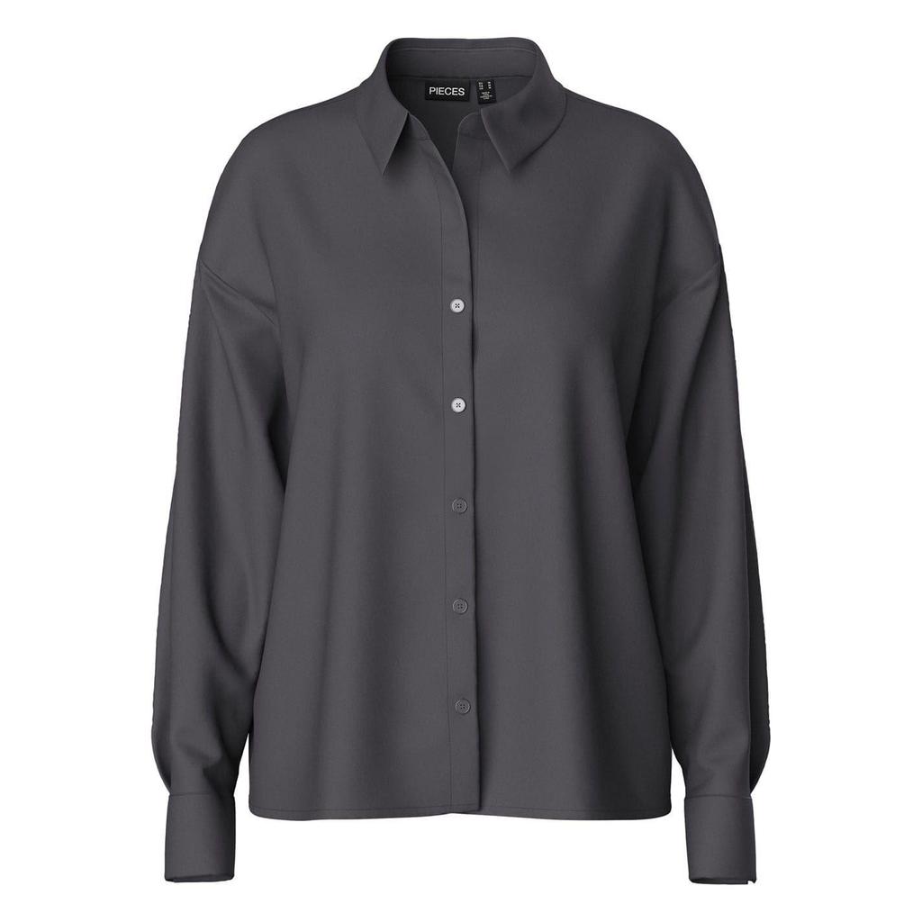 Pieces Womens/Ladies Relaxed Fit Long-Sleeved Shirt