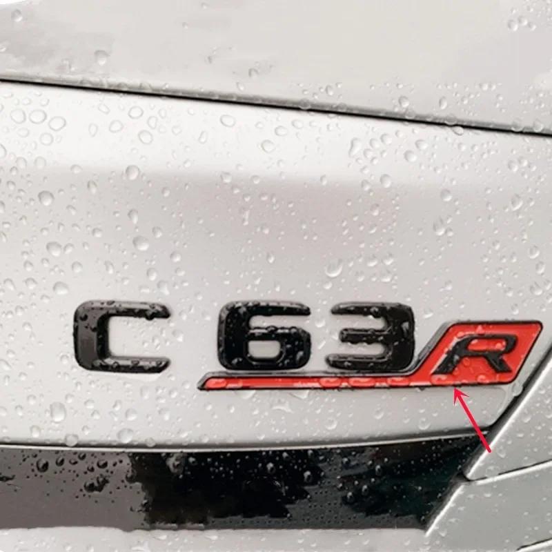 New 3D ABS C R S Letter Rear Trunk Emblem Badge Decal Auto Sticker Car Styling For Mercedes Benz AMG GTR GTC GTS GT43 GT63 C190