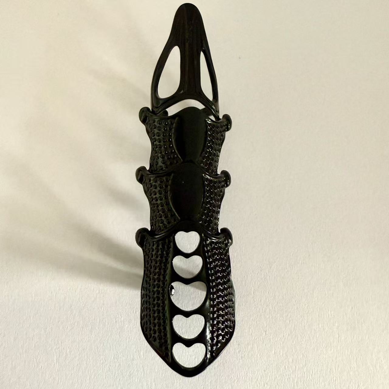 Adjustable Flexible Joint Ring Skeleton Design Metal Finger Accessory Unique Articulated Band for Hand Movement Comfort and Style One Size