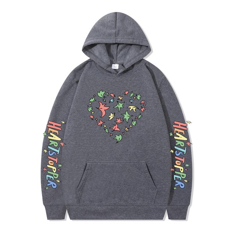 WISH Nick und Charlie Heartstopper Hoodies Mode Langarm Sweatshirts Damen Lässig Harajuku Streetwear Pullover Sudaderas