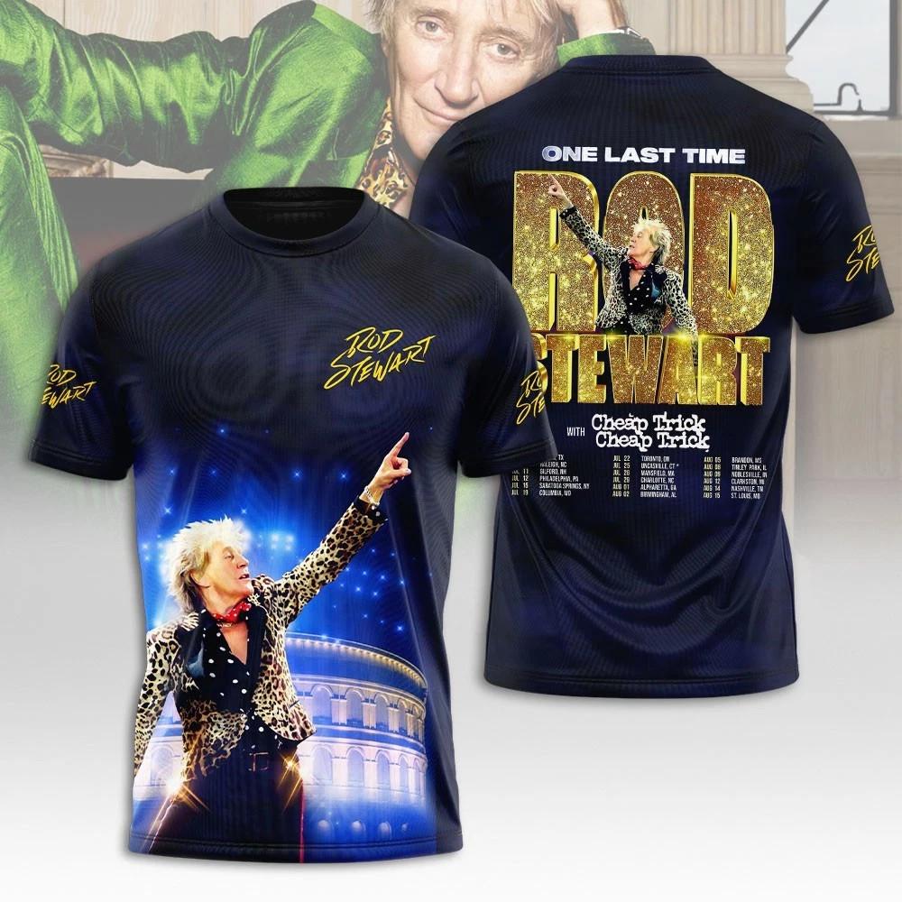 Rod Stewart In Concert Tour 2025 POLYESTER T SHIRT SIZE S-5XL Unisex T-Shirt M