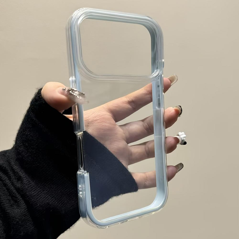 Transparent Acrylic Phone Case For For Iphone 17 16 1 14 13 Pro Max 17Pro Candy Color Shockproof Bumper Clear Back Cover