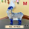 Crystal Sheep Figurine 2027 Zodiac Sheep Statue Home Desktop Bookshelf Office Ornament Sheep Decor Feng Shui Bring Fortune