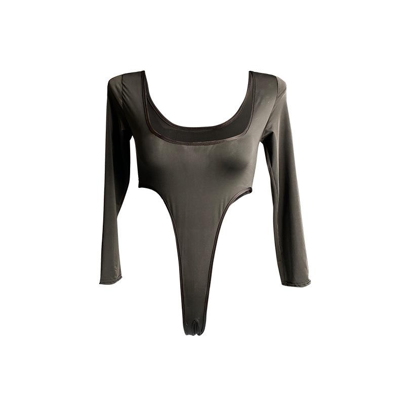 Sexy lingerie sexy onesie passion open crotch uniform temptation ice silk hot body suit