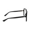 Gucci Logo decorated temples square optical frame women's black Black 55 dust bag + glasses case (random color)