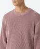 MUSINSA STANDARD Pigment Ribbed Crew Neck Knit [Smoke Pink]