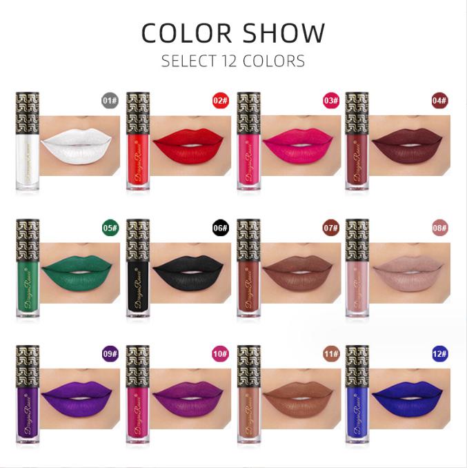 12 Colors Ever-changing Lip Balm Lipstick Long Waterproof Lasting Hygienic Moisturizing Non-stick Cup Lipstick White Black Lipstick